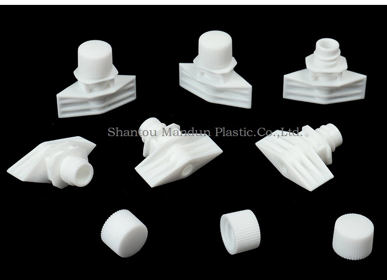 5.5mm Tube Plastic Spout Cap for Cosmetic Sachet and Shampoo Pouch Cosmetic Pouch
